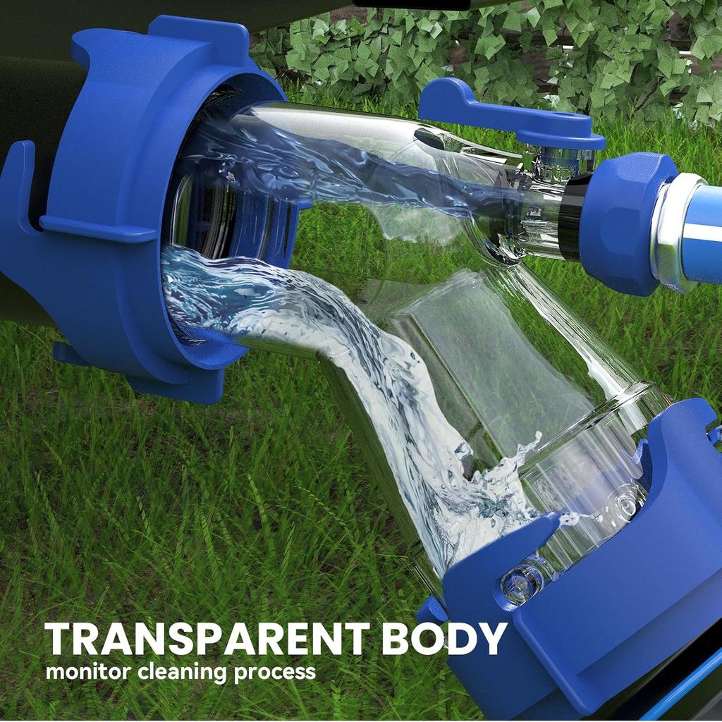 DUMPMAN RV Tank Rer, Must Have Sewer Adapter For RV Sanitation, Transparent Sewer Tank Adapter With Built-In Gasket