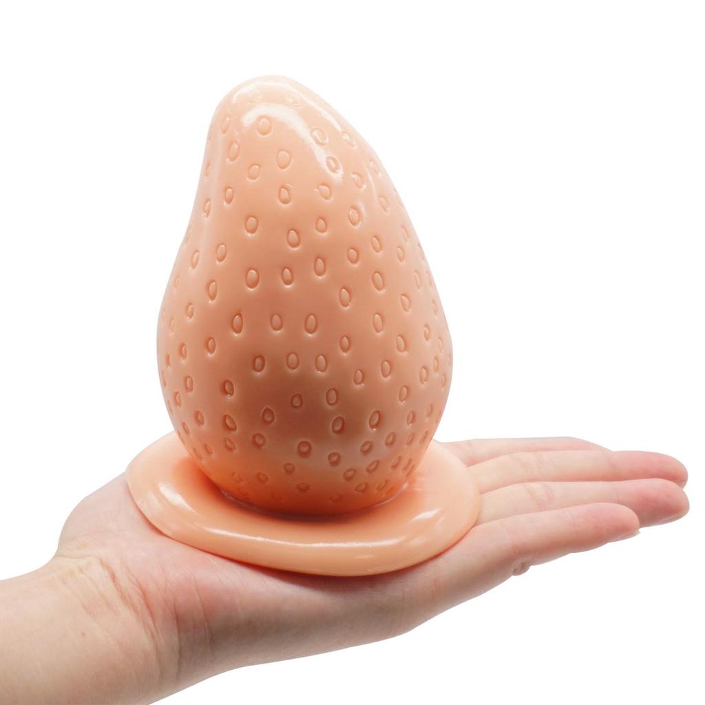 Super Big Anal Plug MoDi Strawberry Shape Dick Sex Toy for Women Men
