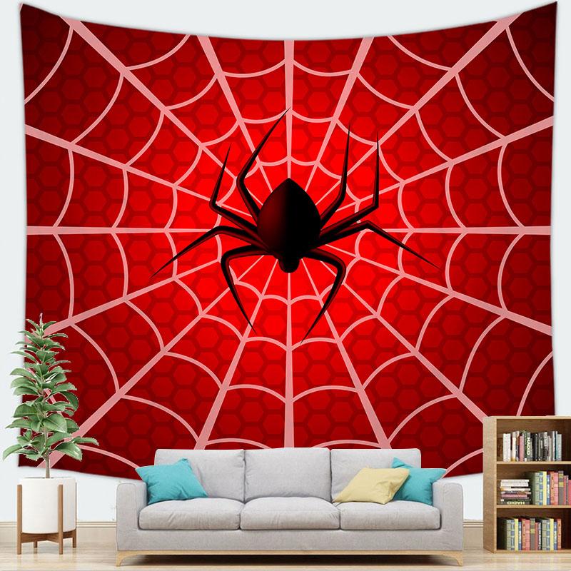 Home Decor Halloween Wall Tapestry Halloween Party Devil Pumpkin Skull Black Cat Decoration Tapestry Backdrop Cloth