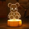 Lamp Night Warm Light Usb Powered Cartoon Cute Five Animals Lights Shaped