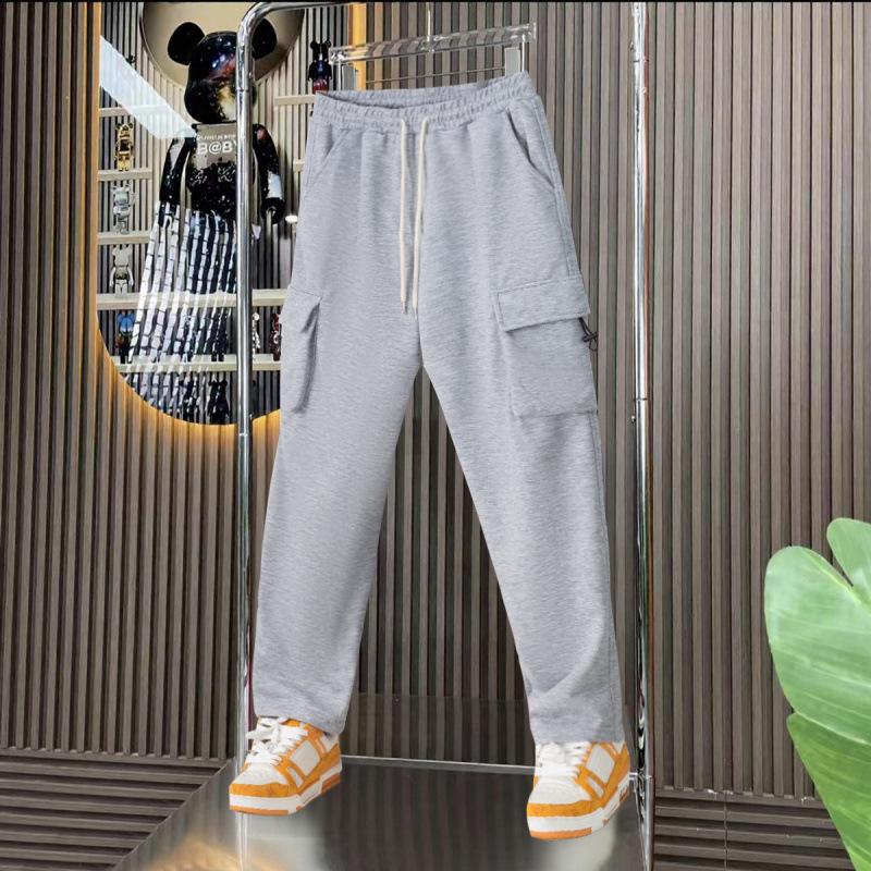 American Outdoor Men s Hip-hop High Street Casual Loose Multi-pocket Cargo Sports Trousers S серый