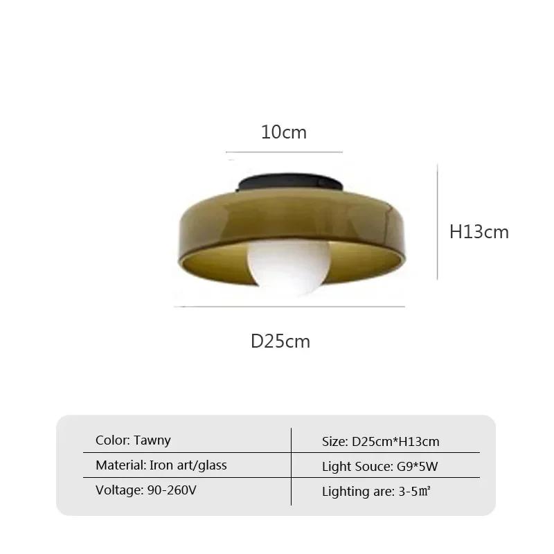 

Ретро потолочный светильник стеклянный светодиодный 25 см диаметр потолочный светильник для спальни коридора балкона лофта столовой винтажные внутренние креативные настенные светильники Warm light