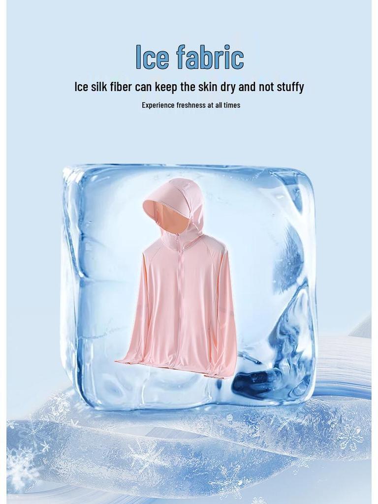 Unisex UPF50+ Ice Silk Sun Protection Jacket - Breathable, Anti-UV, Thin Cycling Gear