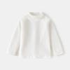 Children's long-sleeved T-shirts autumn and winter new boys' and girls' turtleneck base coats, baby warm tops, children's clothing