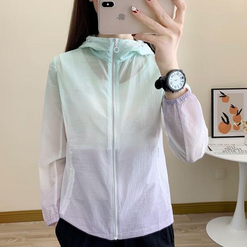 TECTOP Women s Gradient Outdoor Sun Protection Jacket L