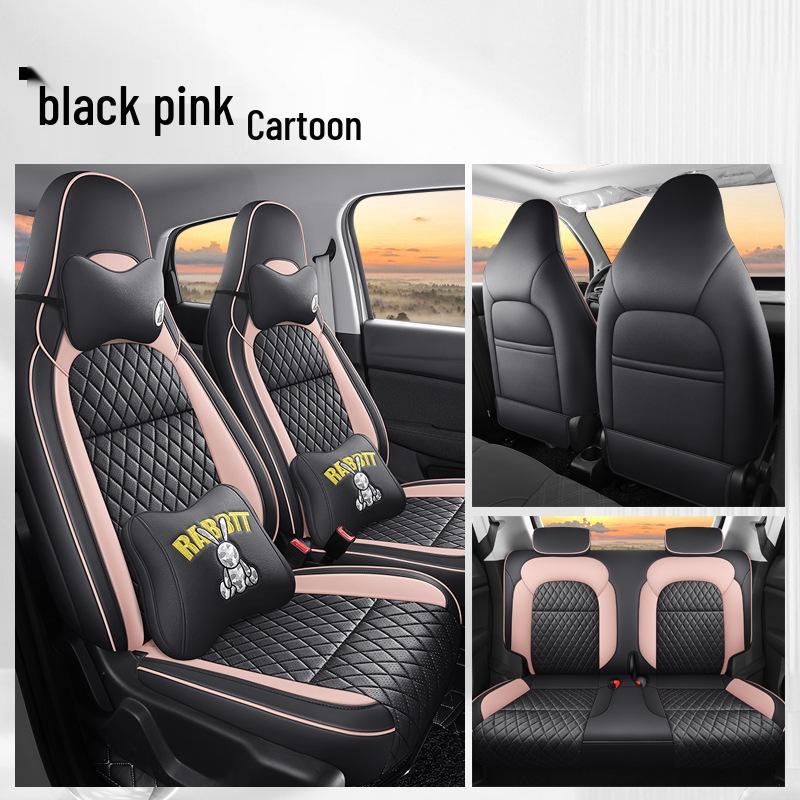Leapmotor T03 Cartoon Seat Covers - Full Coverage, 22 Models, All-Season Universal Fit.