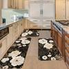 1Pcs Anti Fatigue Kitchen Rugs, Bohemian Floral  Print Waterproof Non-Slip Thick Cushioned Kitchen Mat Heavy Duty Comfort Standing Mat for Kitchen