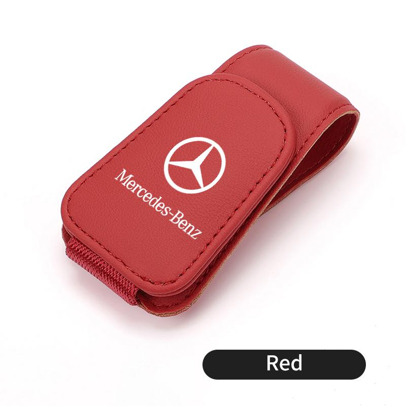 D6Magnetic Car Glasses Holder Sunshade Platep Card Ticket Clip For Mercedes Benz CLK GLC W212 C200 C300 W203 W204 W205 W169 W176