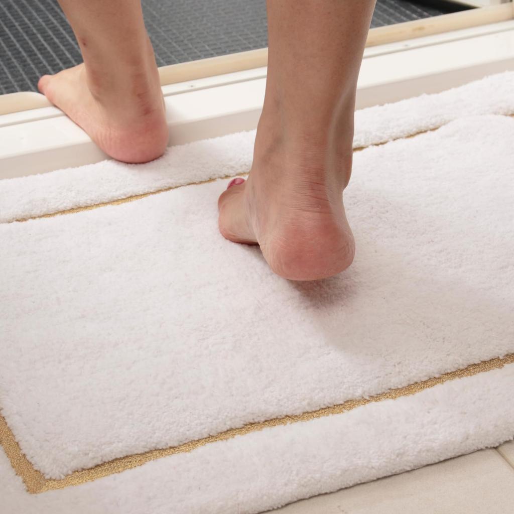 DaiDo Feng Shui Entrance Natural Cotton Mat, (50x80cm Rectangle, White)