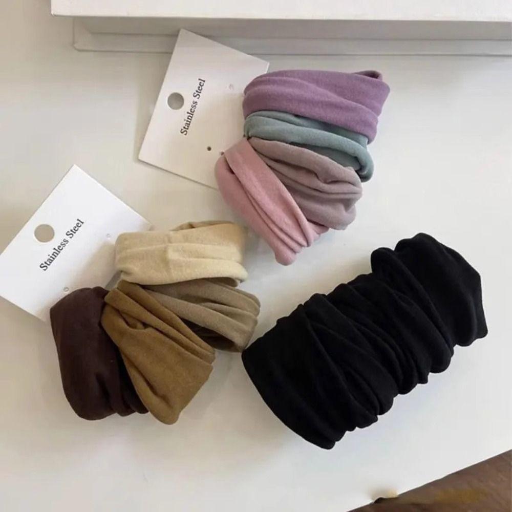 4Pcs/Set Solid Women's Scrunchie High Stretch Rubber Bands Fashion Ponytail Holder Hair Tie  Women