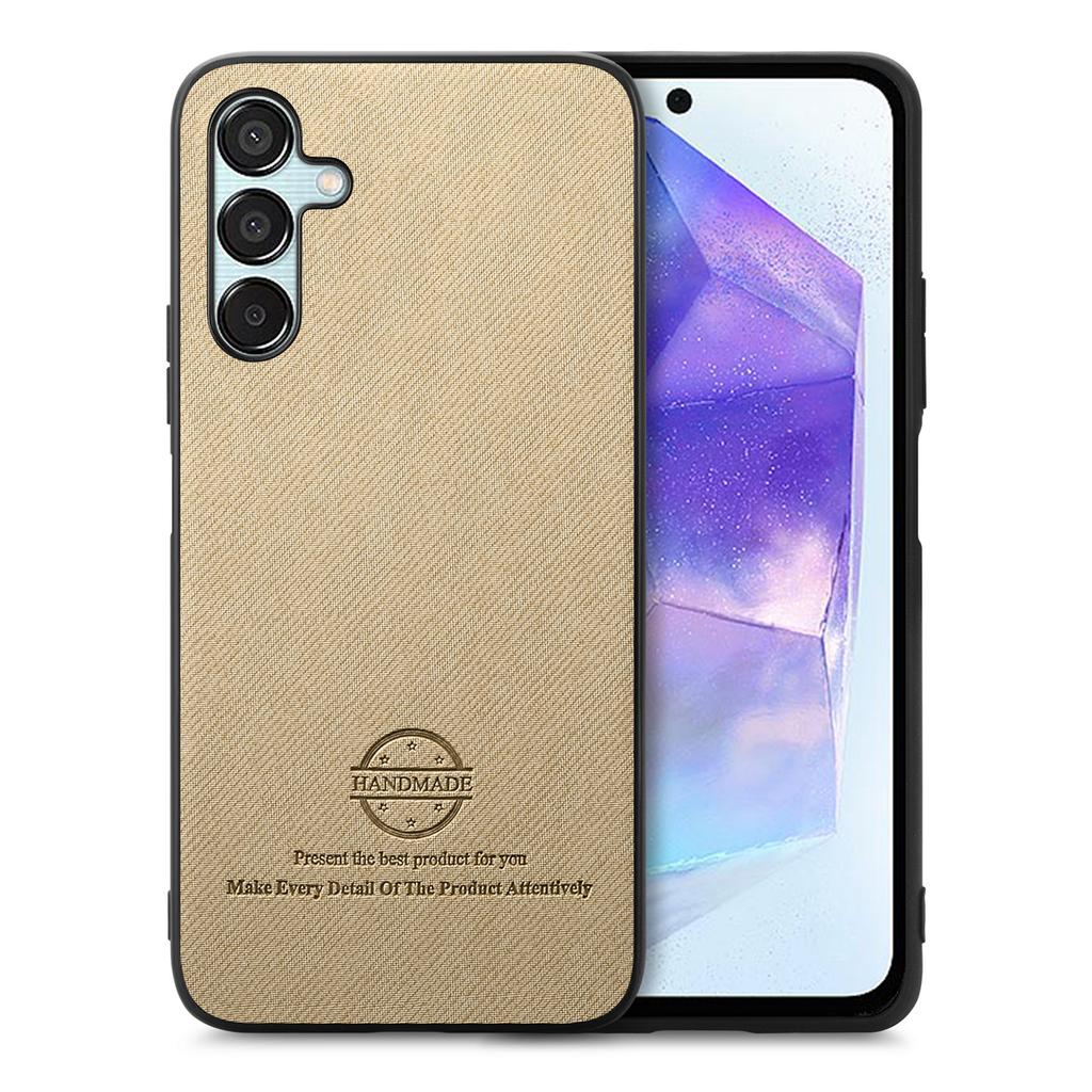 For Samsung Galaxy A16 5G/Galaxy A16 4G Leather Phone Back Cover with Cloth Texture
