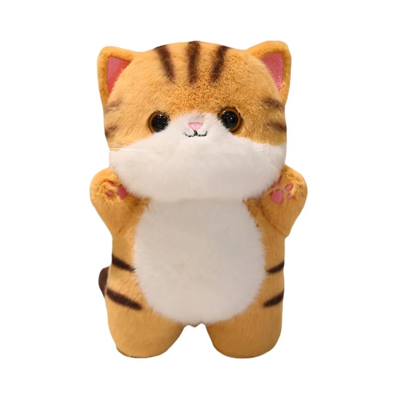 Adorable Japan Bring Cat Plush Toys Stuffed British Shorthair Grey White Orange Ragdoll Pussy Kitten Doll Table Accompany Toys