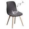 Diamond Jacquard Waterproof Shell Chair Cover Eames Curved Chair Cover Cover Hotel Club Wholesale Tables and Chairs