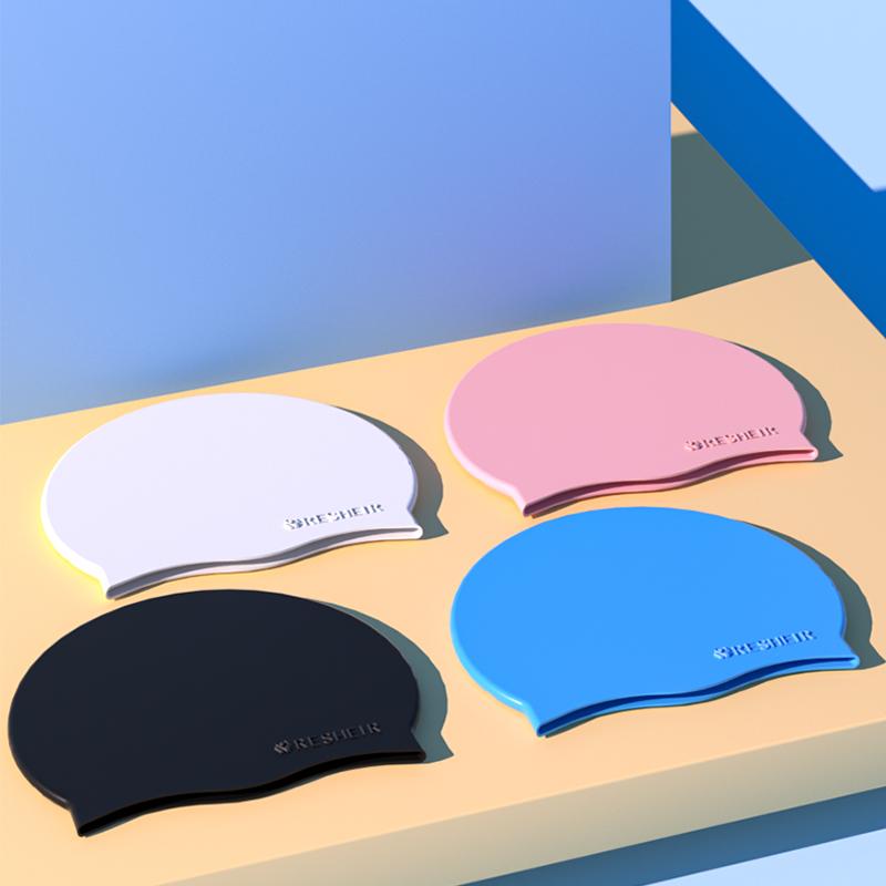 Silicone Waterproof Swimming Cap High Elastic Swim Cap for Women and Men