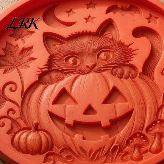 Weatherproof Concrete Craft Molds Silicone Stepping Stone Mold for Halloween DIY Garden Pathway, Flexible Reusable Casting Decorative Backyard