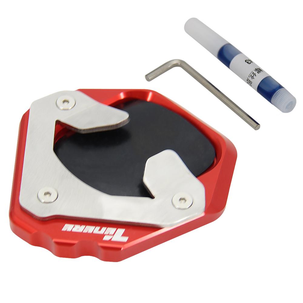 Motorcycle Kickstand Foot Side Stand Extension Pad Support Plate Side Stand Enlarge For Yamaha Tenere 700 Tenere700 2019 2020