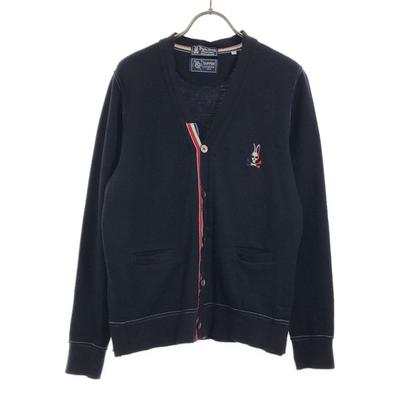 Made In Japan Wool Blend Embroidery Long Sleeve Knit Cardigan Men's Used