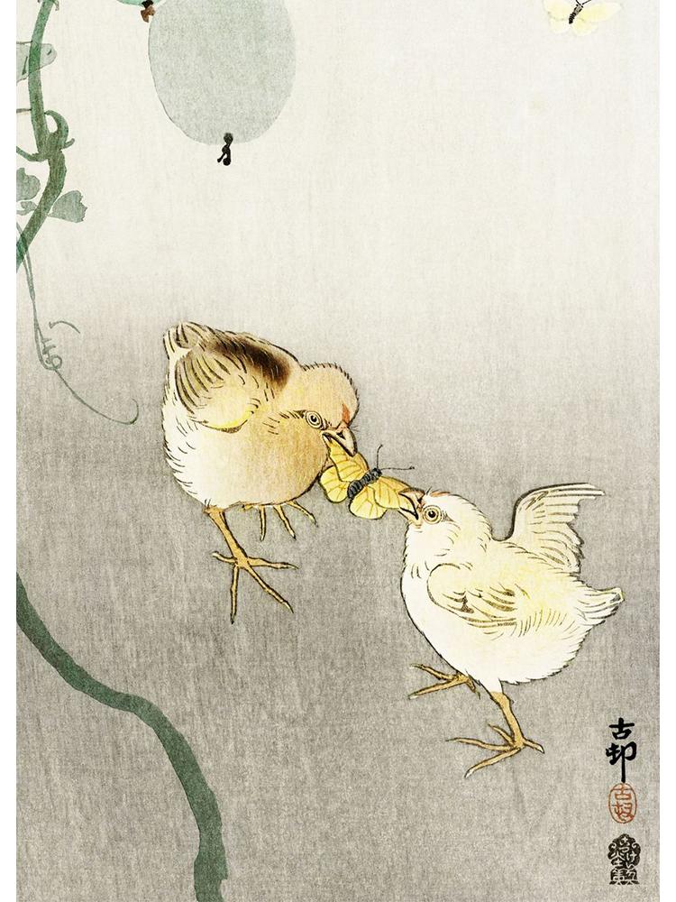 

Японский художник Охара Косон, классическое произведение искусства, постер, холст, картина, обезьяна, гусь, цветок, птицы, настенное искусство для гостиной, домашний декор 21x30cm No Frame