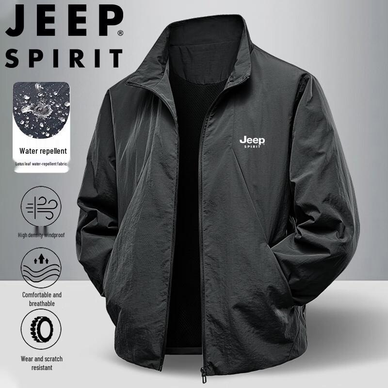 

JEEP SPIRIT Men s Waterproof Stand-Collar Jacket 4XL