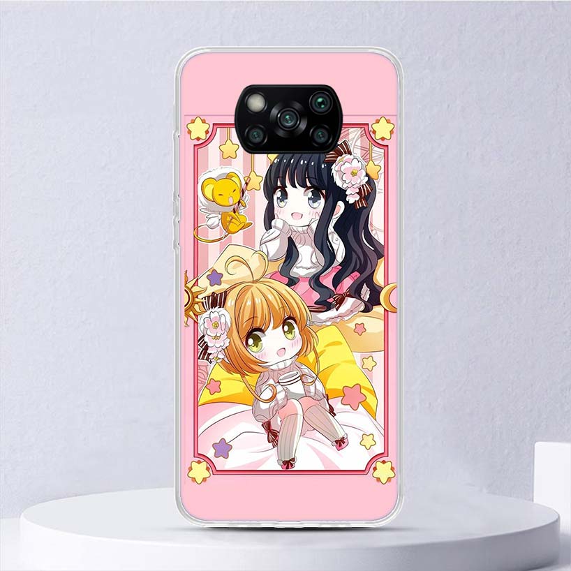 CardCaptor Sakura Anime Soft Case For Xiaomi Poco X7 X6 X5 X4 X3 Nfc F6 F5 Pro Phone Cover F4 Gt F3 F2 F1 M5S M4 M3 M5 Funda Coq