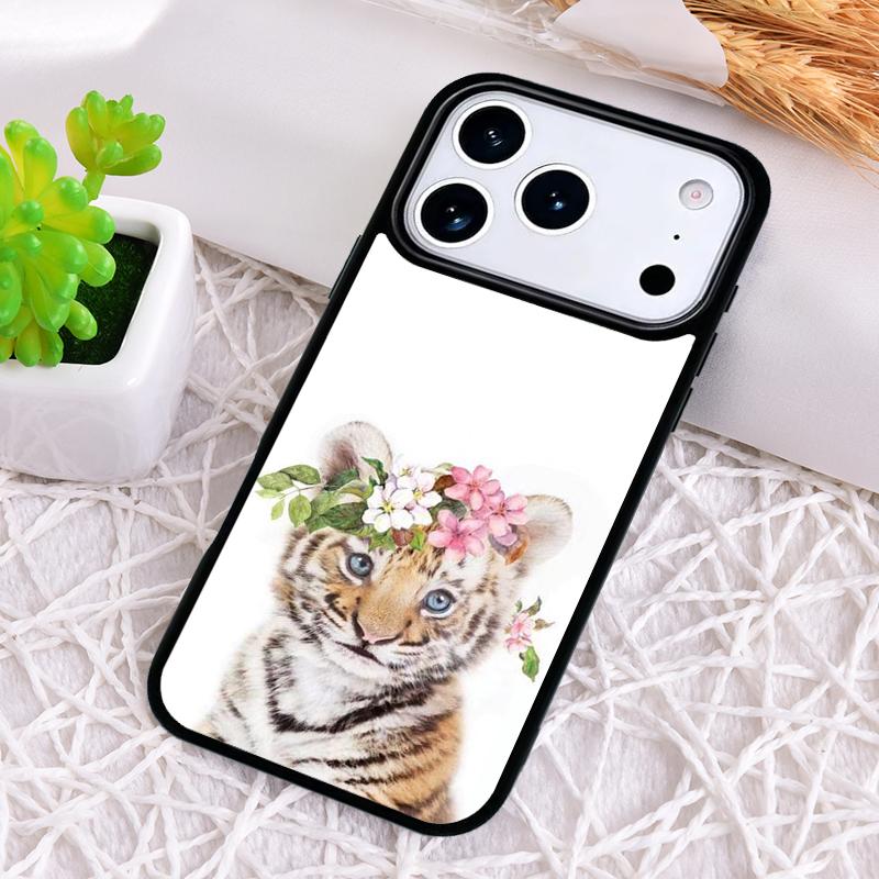 Raccoon Fox Animal Flower Shockproof Phone Case for iPhone 17 Air 16e 15 11 12 14 13 Pro Max Cover Coque