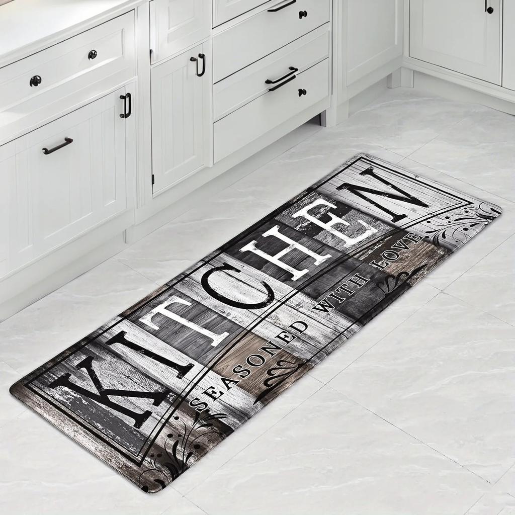 1PC Mushroom Forest Pattern Kitchen Rug Non-Slip Door Mats Pop Design Bathroom Rug Bath Mat Carpet for Home Sink Laundry Decor