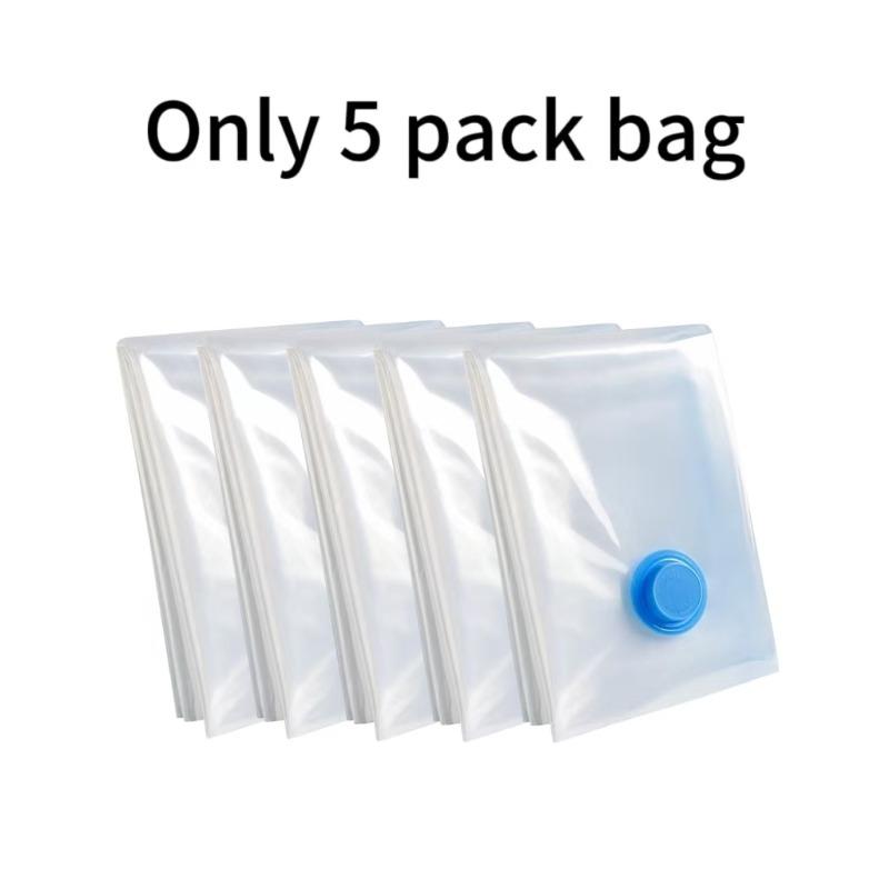1-10 ST Vakuumförvaringspåse och Pumphölje för Klädförvaring Stor Plastkompression Tom Påse Resetillbehör Förvaringsbehållare