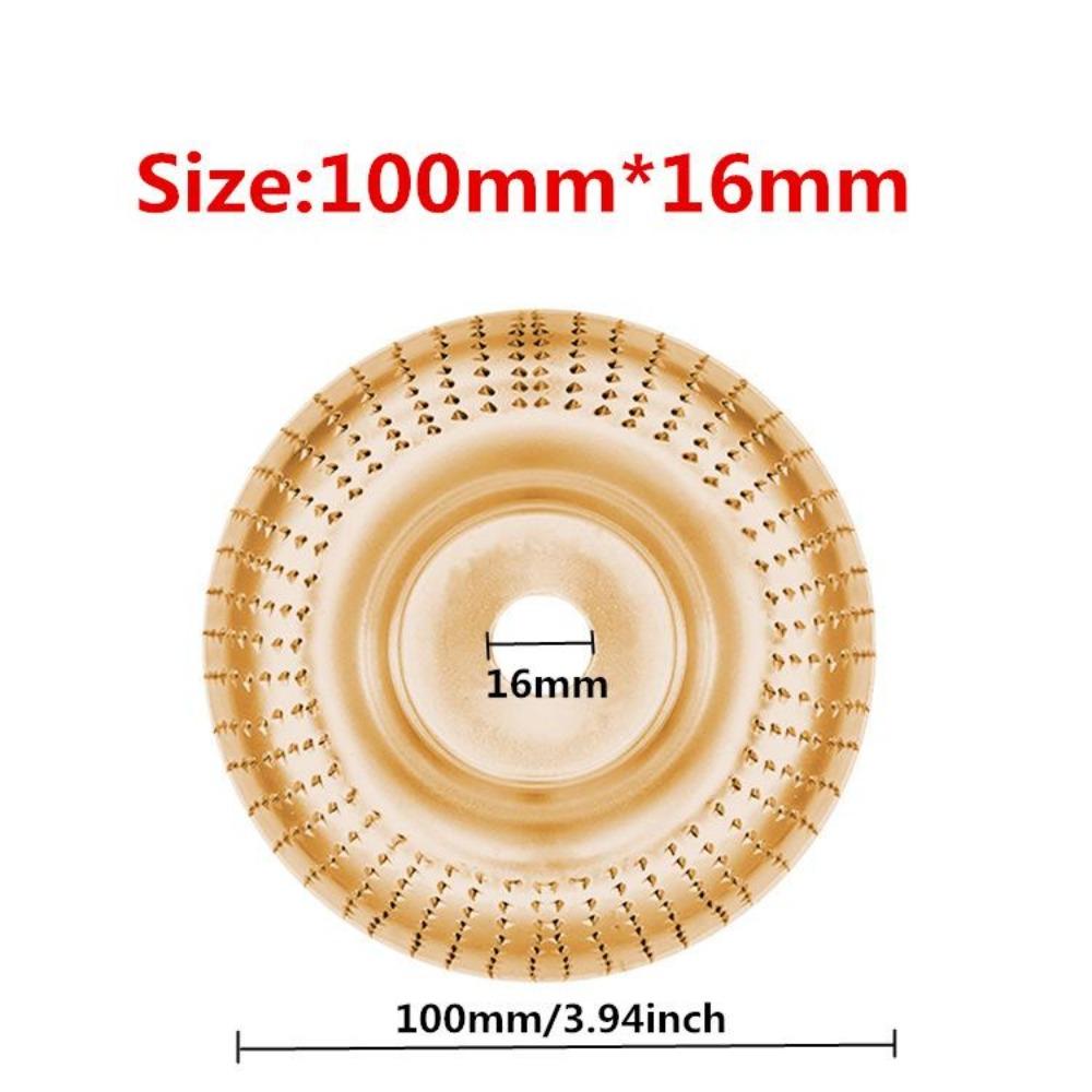 Grinder Wheel Disc 4 Inch Wood Shaping Wheel Wood Grinding Shaping Disk for Angle Grinders with 5/8" Arbor