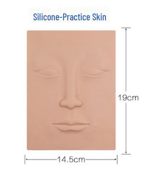 

Корейская кожа для практики полуперманентного макияжа для бровей, губ и подводки для глаз - Силиконовый тренировочный лист для микроблейдинга