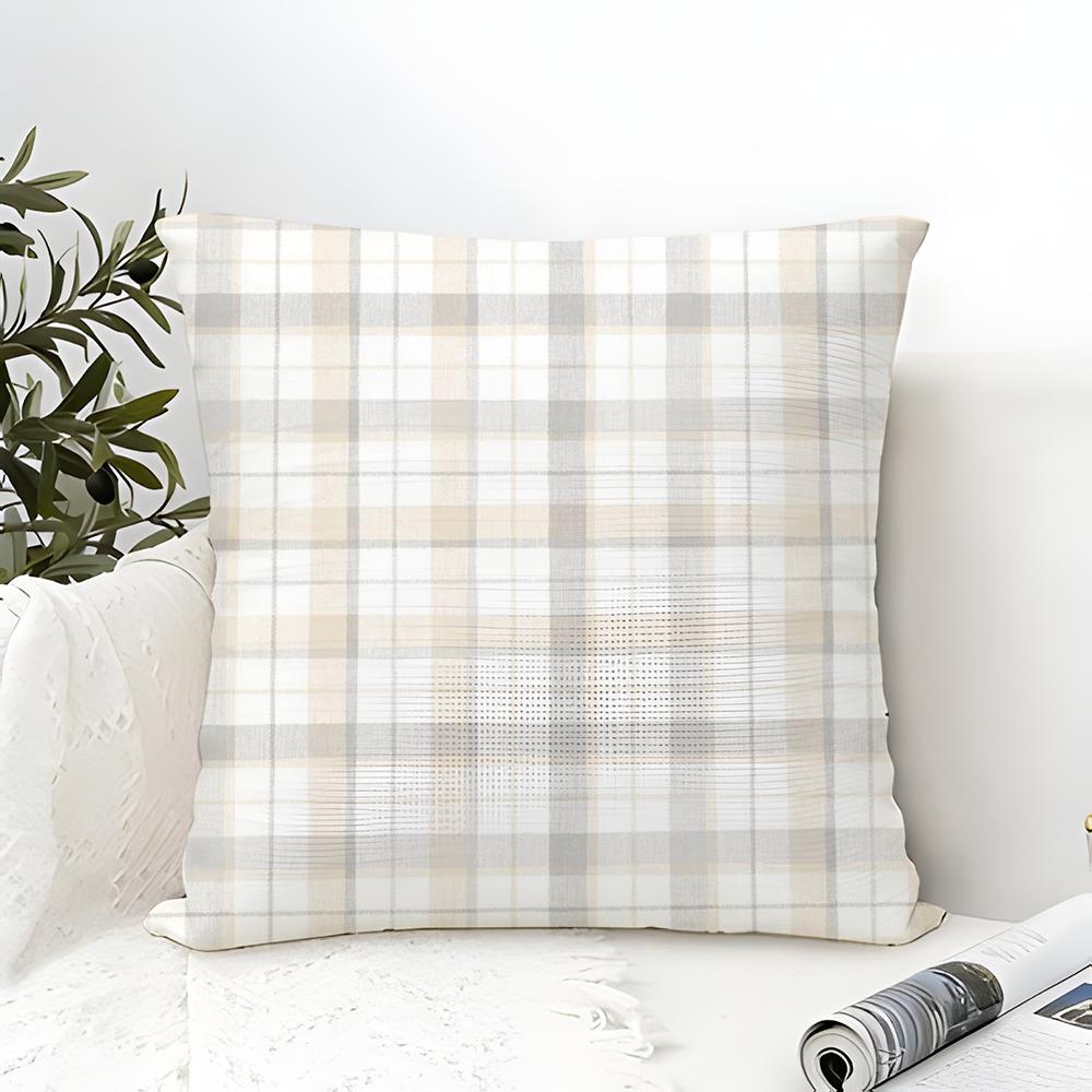 Classic Retro Checkered Pattern Pillow Case linen pillow case sofa home decor cushion cover cushion cove