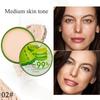 Fuktighetskrem Face Powder Smooth Foundation Presset Powder Makeup Concealer Pores Cover Whitening Brighten Cosmetics