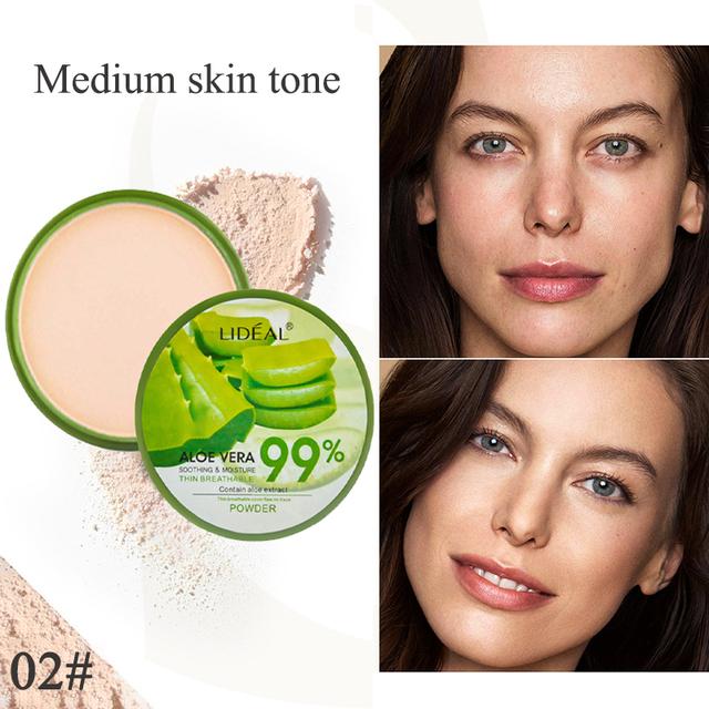 Fuktighetskrem Face Powder Smooth Foundation Presset Powder Makeup Concealer Pores Cover Whitening Brighten Cosmetics