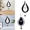 Pendulum Modern Waterdrop Wall Clock Silent Acrylic Clocks Home Gift Decoration