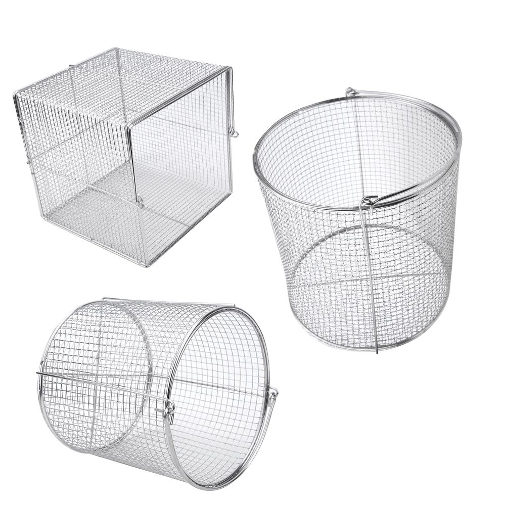 Stainless Steel Instrument Sterilization Basket Case Lab Supplies with Handle