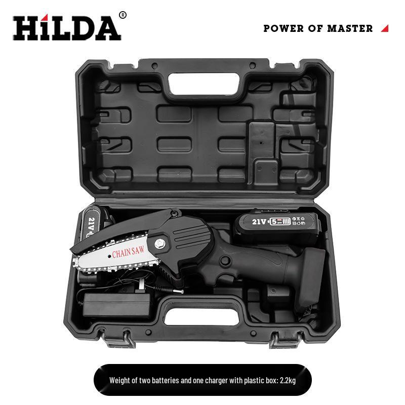 Rechargeable One-Handed Mini Electric Chainsaw for Woodworking and Gardening with Lithium Battery