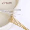 50 Pcs/lot Flat Head Pins,18K Gold Plated Flat Head Pins,Silver Plated Findings,Handmade Jewelry Supplies