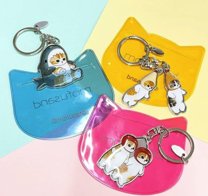 PVC Case Keychain Shark Nyan Mofusand