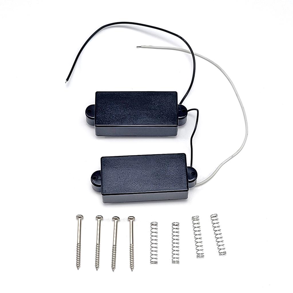 PB Style Bass Guitar Pickup Closed 4-String Precisions PB Bass Pickup Replacement Bass Humbucker Pickups Easy To Use