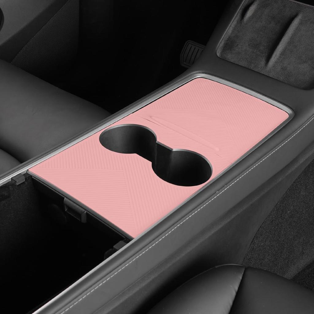 Center Console Silicone Wrap Kit for Tesla Model 3 2024-2025 / Model Y 2025, Tesla Center Console electrostatic adsorption Cover for Model 3/Y