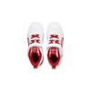 Li Ning Kids Non-Slip Mid-Top Skate Shoes Kids Sneakers White Red YKCS184-9
