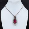 Ruby Pendant Gemstone Jewelry, 999 Copper Wire Wrapped Handmade Pendant, Latest Design Jewelry