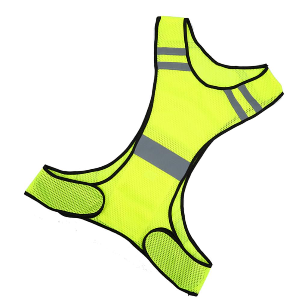 High Visibility Reflective   Vest Night Running Security Clothing   Waist(Lime)