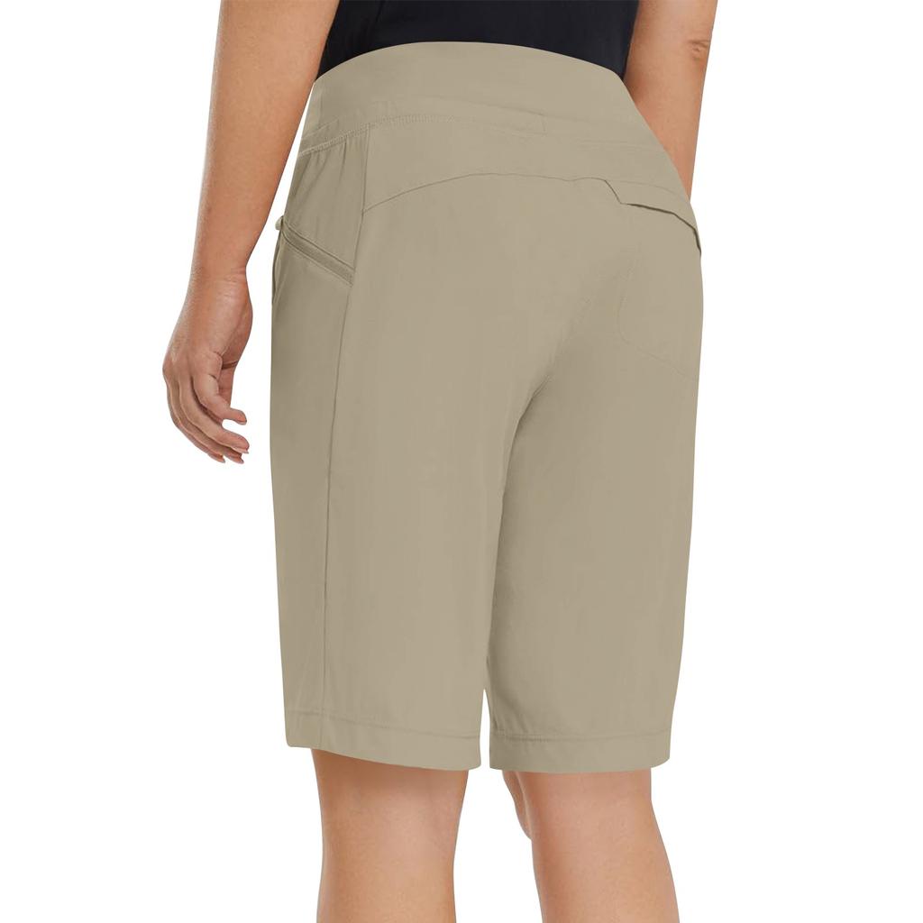 Pantaloni scurți casual de drumeție pentru femei cu buzunare