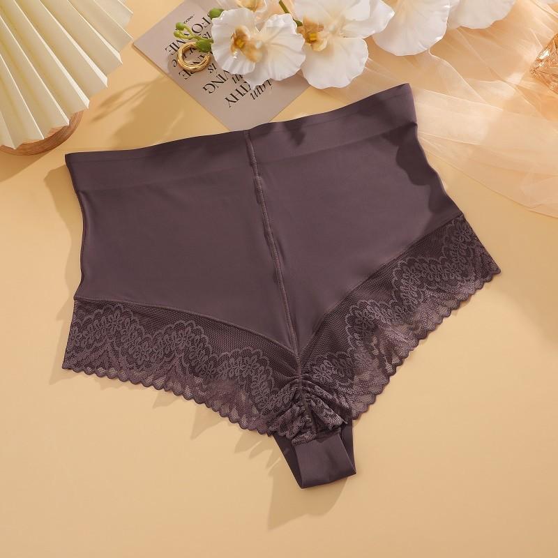

Жіночі трусики з мереживною завищеною талією, м які та зручні, сексуальні, з м якою та зручною білизною XXXL