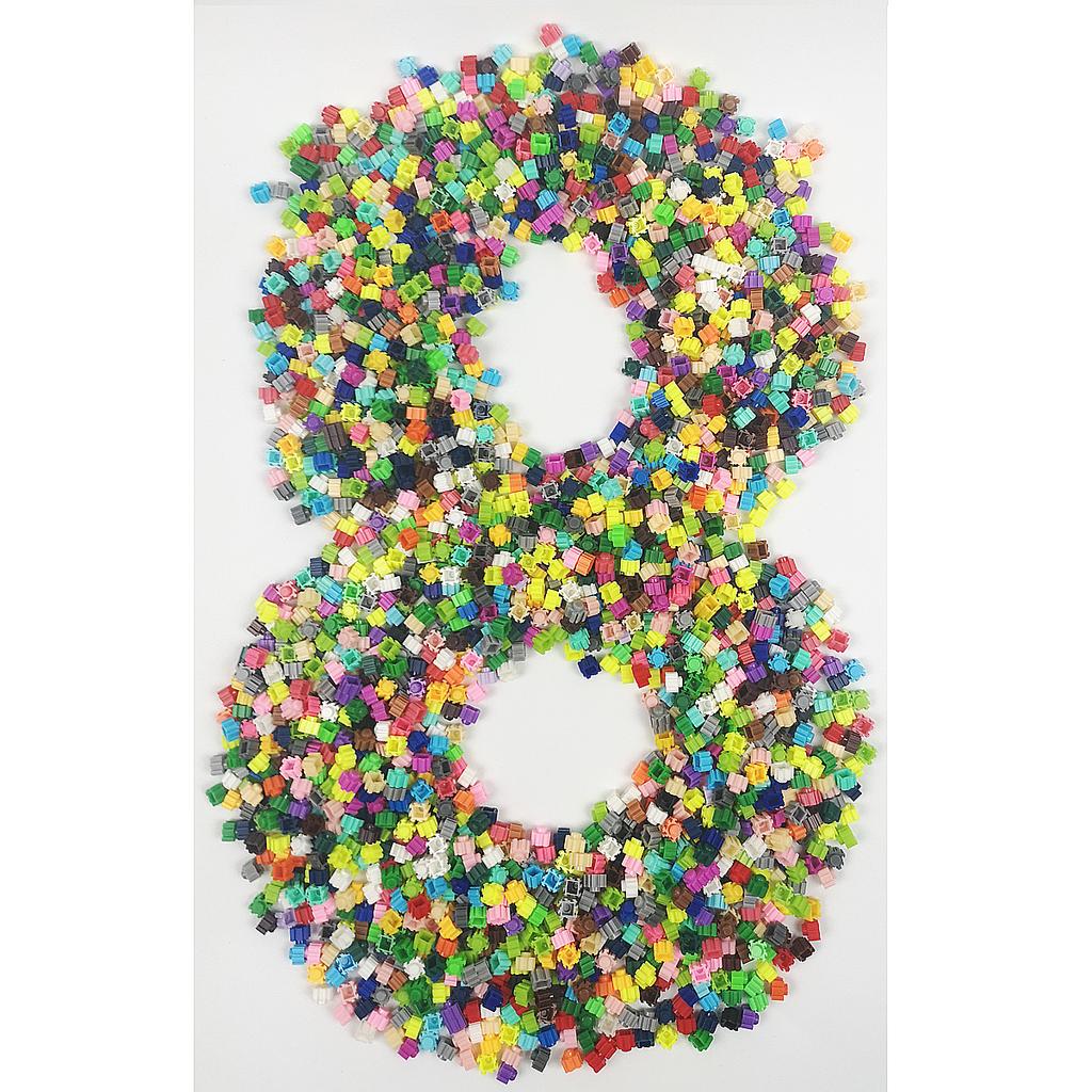 500pcs 8*8mm Diamond Building Blocks #1-#20 40colors DIY 3D Small Brick For Children's Toy Educational Kids Gifts