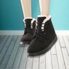 Women's Winter Snow Boots Warm Flat Bottom Large Size Platform Lace Ladies Shoes 2019 Ankle Boots