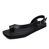 Fashion Leisure Walk Roman Flats 2025 New  Summer Men's Sandals Genuine Leather Male Casual Shoes Outdoor Men Open-toe Beach Shoes