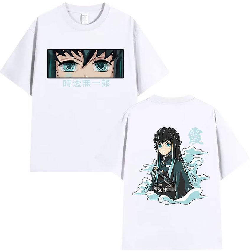 Anime Muichiro Tokito Graphic T Shirt Mens Women Clothing Retro Oversized T Shirts Summer O-Neck Short Sleeve T-Shirt Streetwear