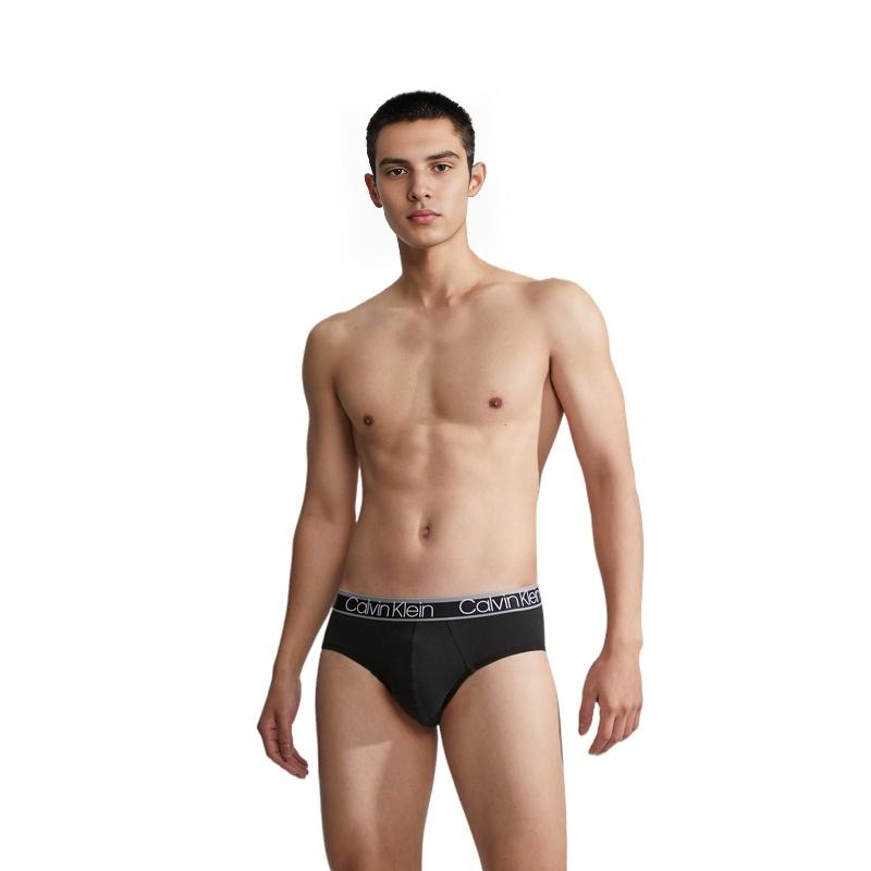 Calvin Klein Lettered Waistband Triangle Underwear 3-Pack Men underwear NP2311O9NP