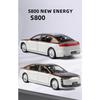 1/32 MAEXTRO S800 Alloy Luxy Model Diecast Metal New Energy Car Vehicles Car Model High Simulation Sound and Light Kids Toy Gift